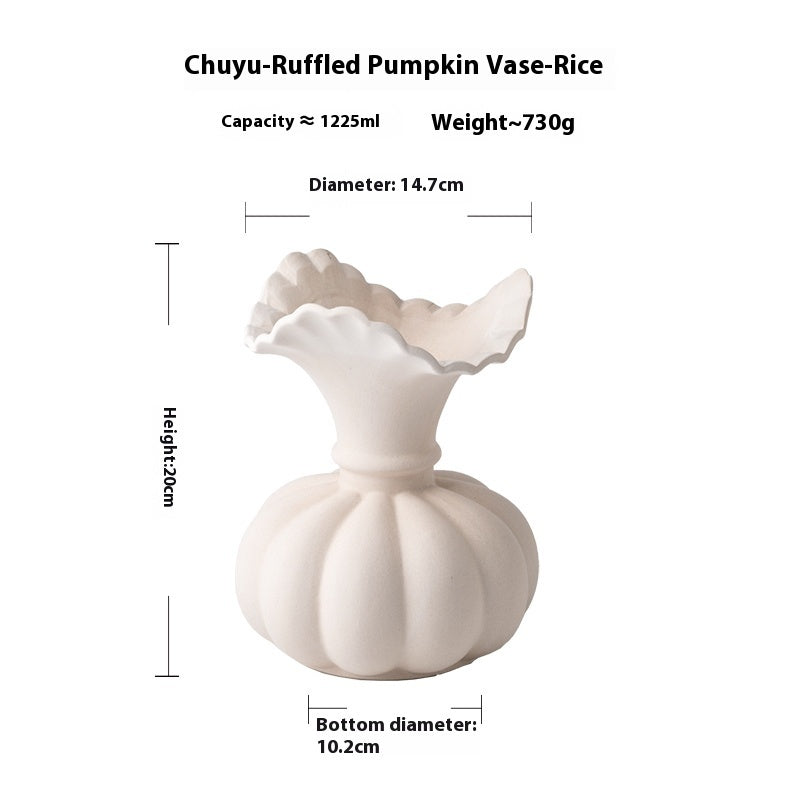 Home Decoration Plain Burning Craft Ceramic Vase
