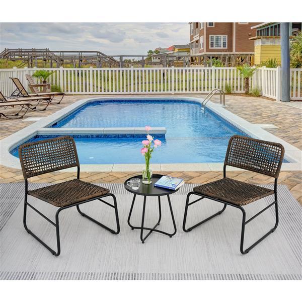 Patio Furniture Set Of 3 Pieces