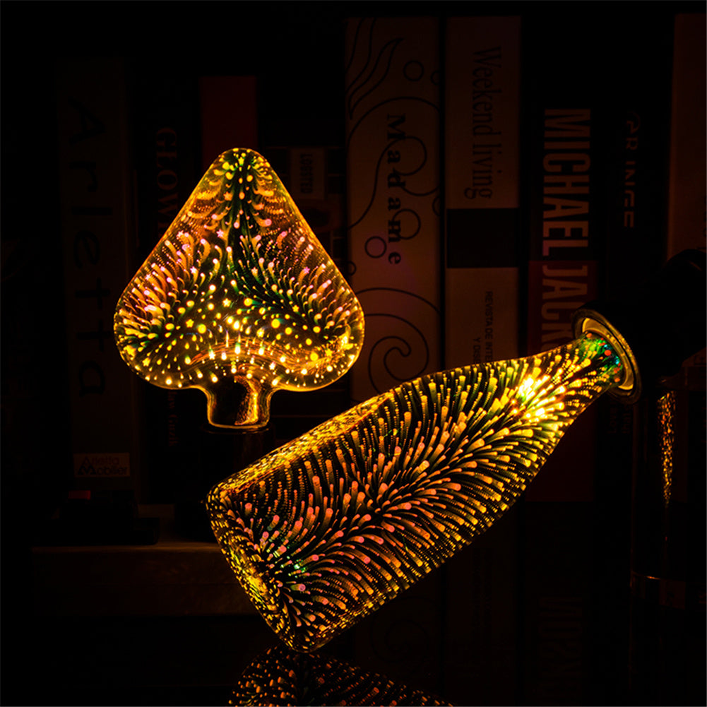 3D Firework LED Bulb LED Light Bulbs 3D Firework Effect 4W E27 Firework LED Lamp Vintage Colorful Decorative Light Bulb