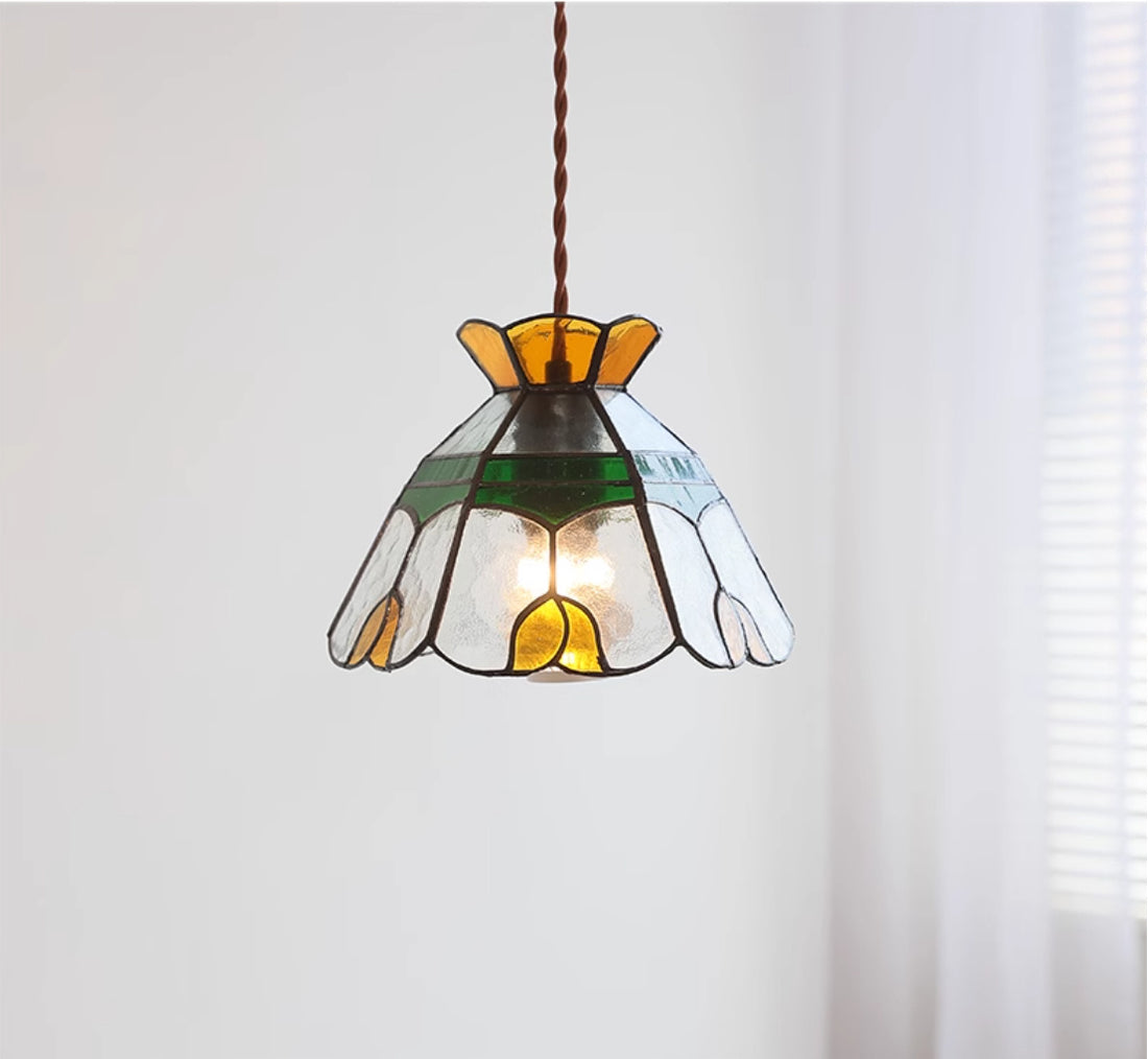 Color Handmade Glass Chandelier Bedside Lamp