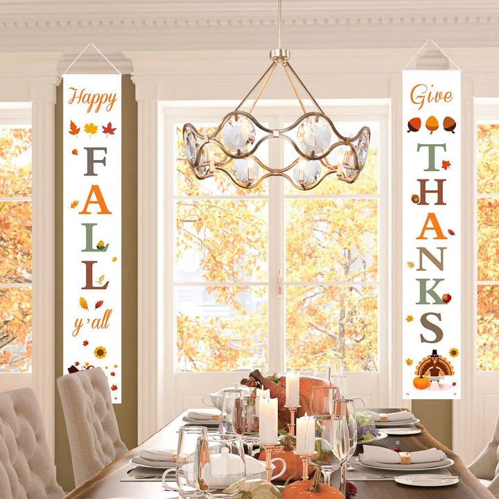 Thanksgiving Curtain Banner Background Decoration