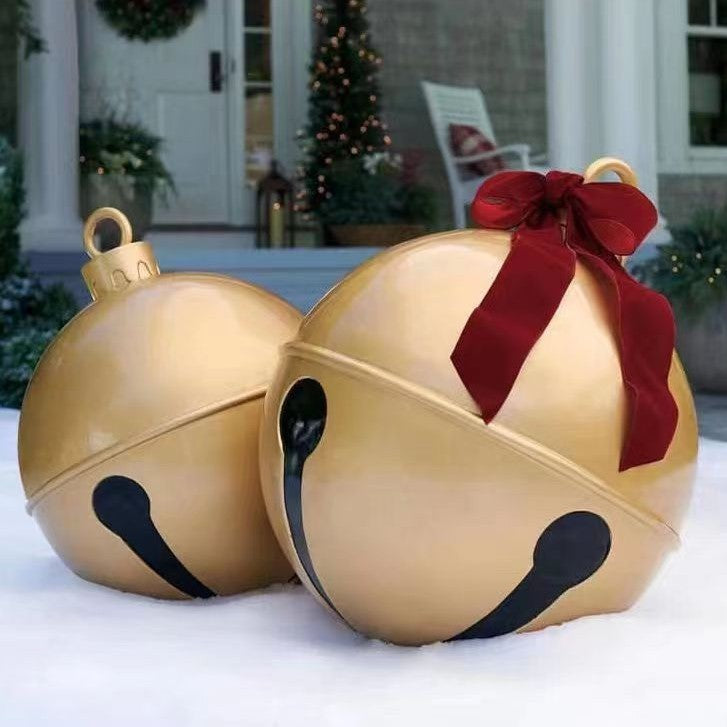 Outdoor Fun Bell Inflatable Toy Christmas Decorations