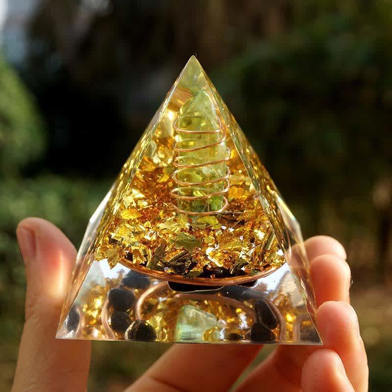 Pyramid Crystal Gravel Epoxy Resin Home Decoration