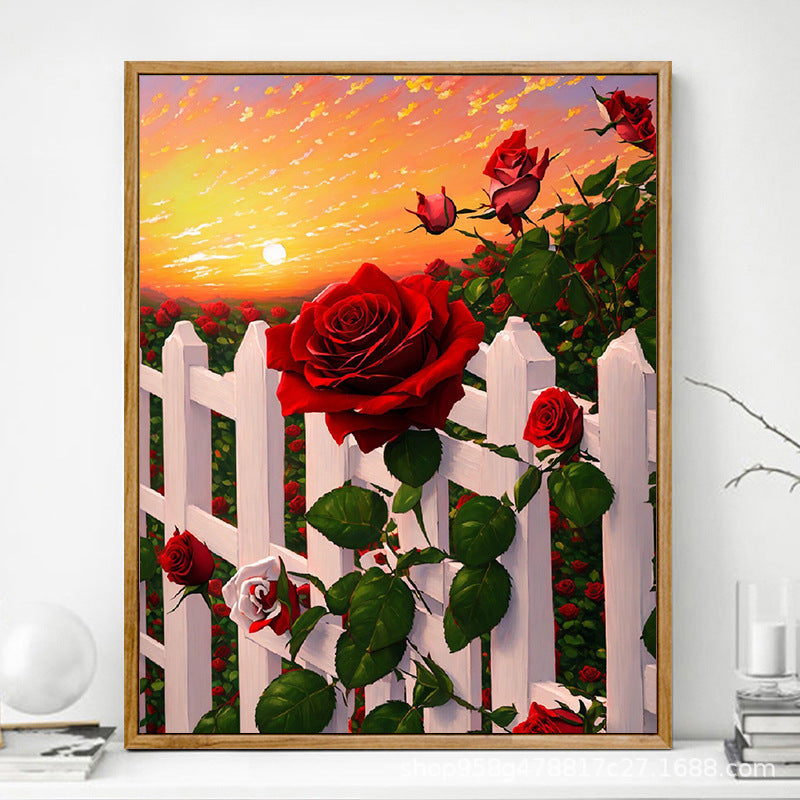 Advanced Rose Digital Oil Painting Diy