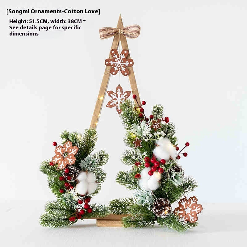 Atmosphere Flower Christmas Decoration Tree Lamp Decoration