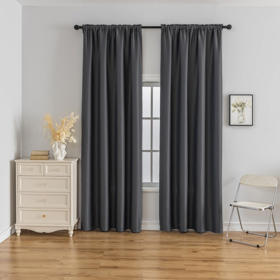 Factory Direct Sales Cross-border European And American Hot Plain High Precision Home Decoration Shading Curtain