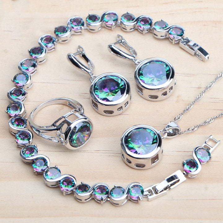 Women's Sterling Silver Jewelry Set