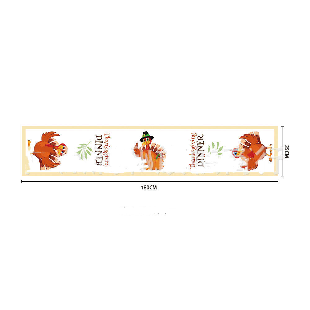 Venue Layout 180x35cm Table Runner Flag