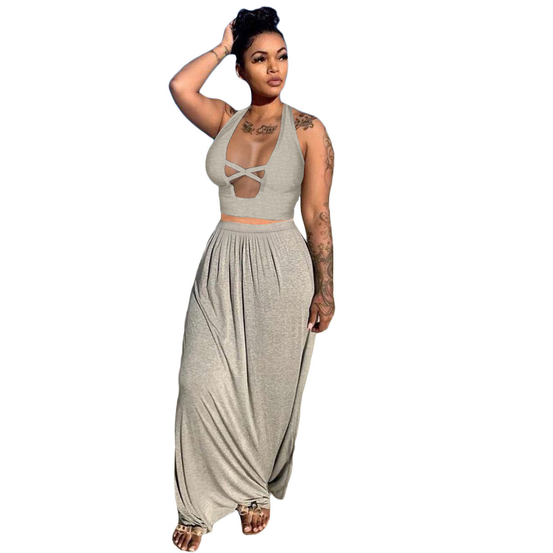 Beautiful Women's Loose Sexy Two-piece Suit
