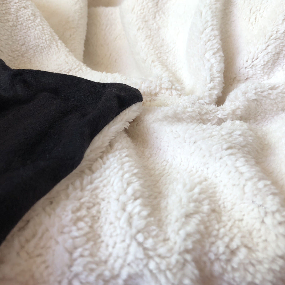 New Product Hooded Thick Double Layer Plush Blanket