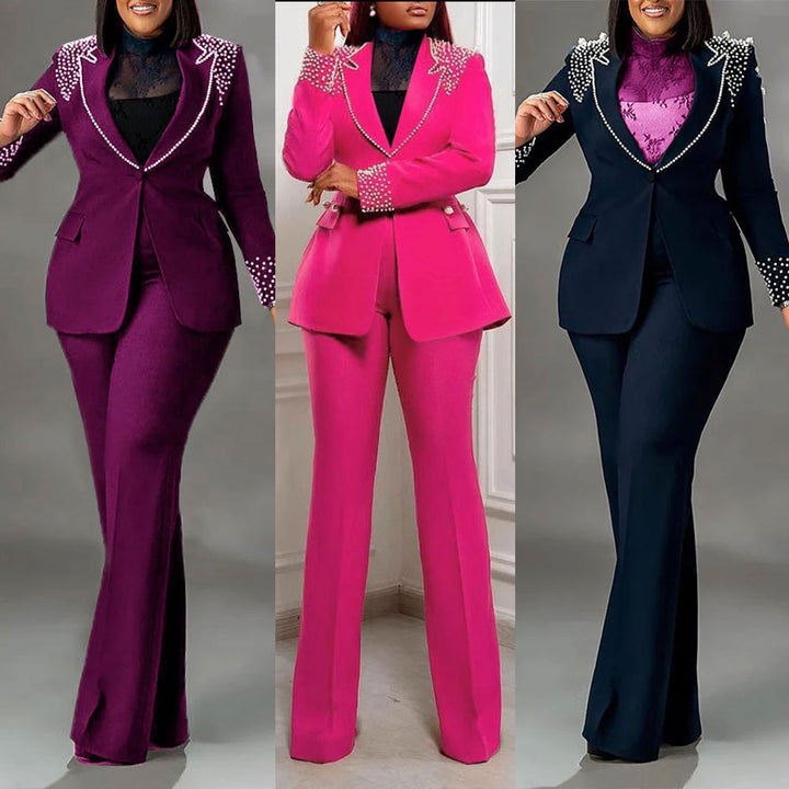 Women's Slim-fit Stretch Suit Two-piece Suit