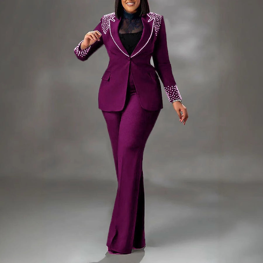 Women's Slim-fit Stretch Suit Two-piece Suit