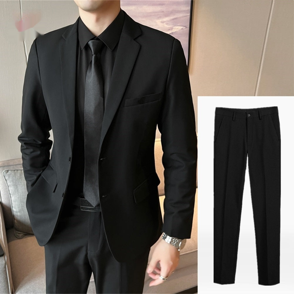 Men's Jacket Slim Fit Suit Casual Korean Youth Plus Size Best Man Suit Only