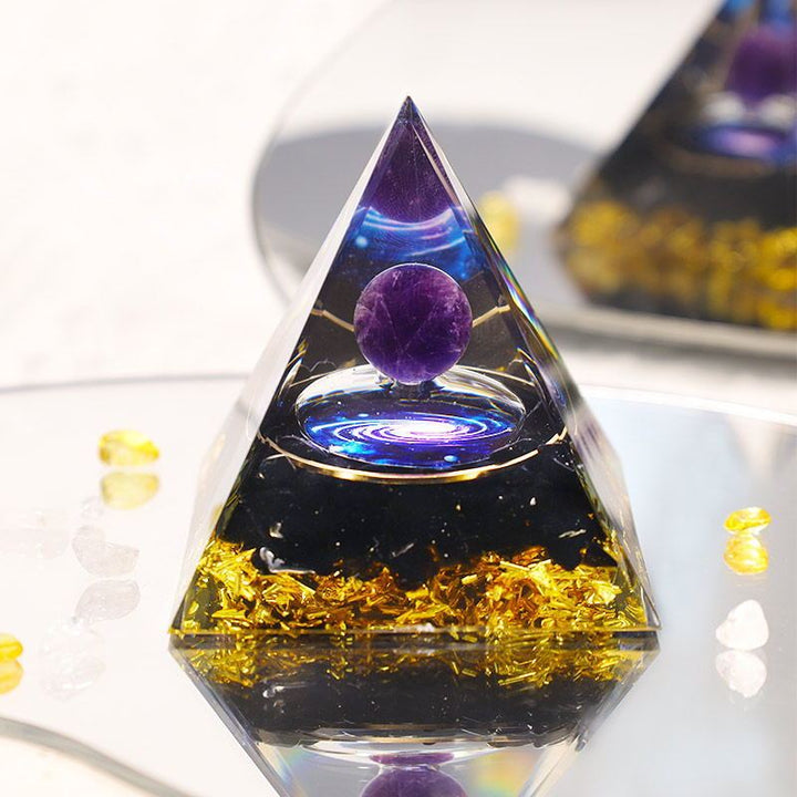 Pyramid Crystal Gravel Epoxy Resin Home Decoration