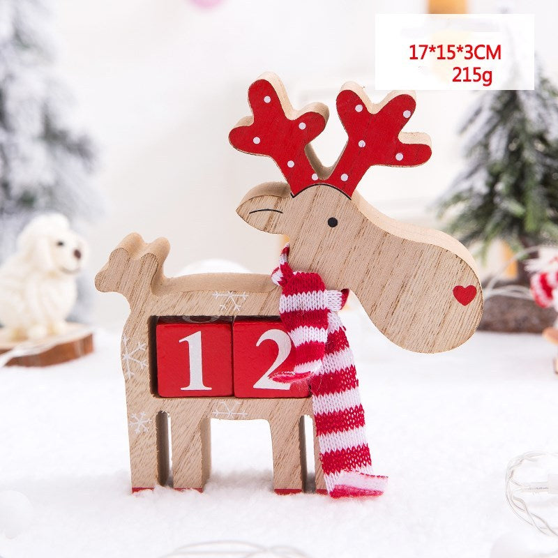 Christmas gift calendar scene decoration toys