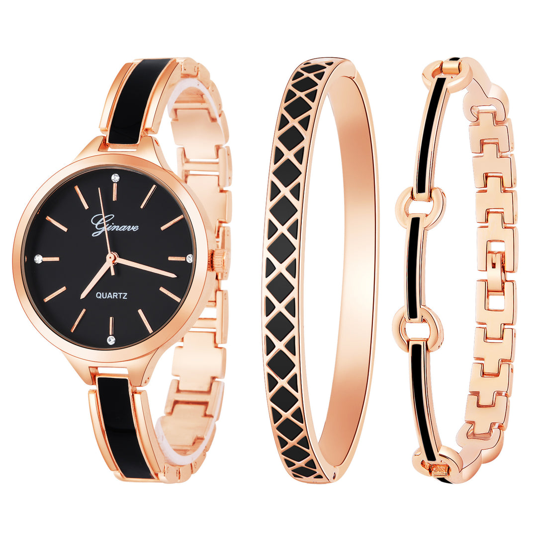 Quartz watch bracelet women's three-piece suit