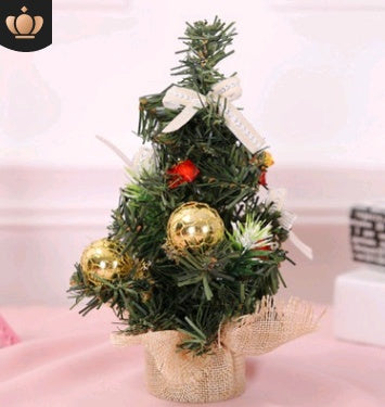 Christmas Ornaments Tree 20cm Mini Christmas Decoration Tree Christmas Day Mall Decoration Desktop Ornaments Small Tree