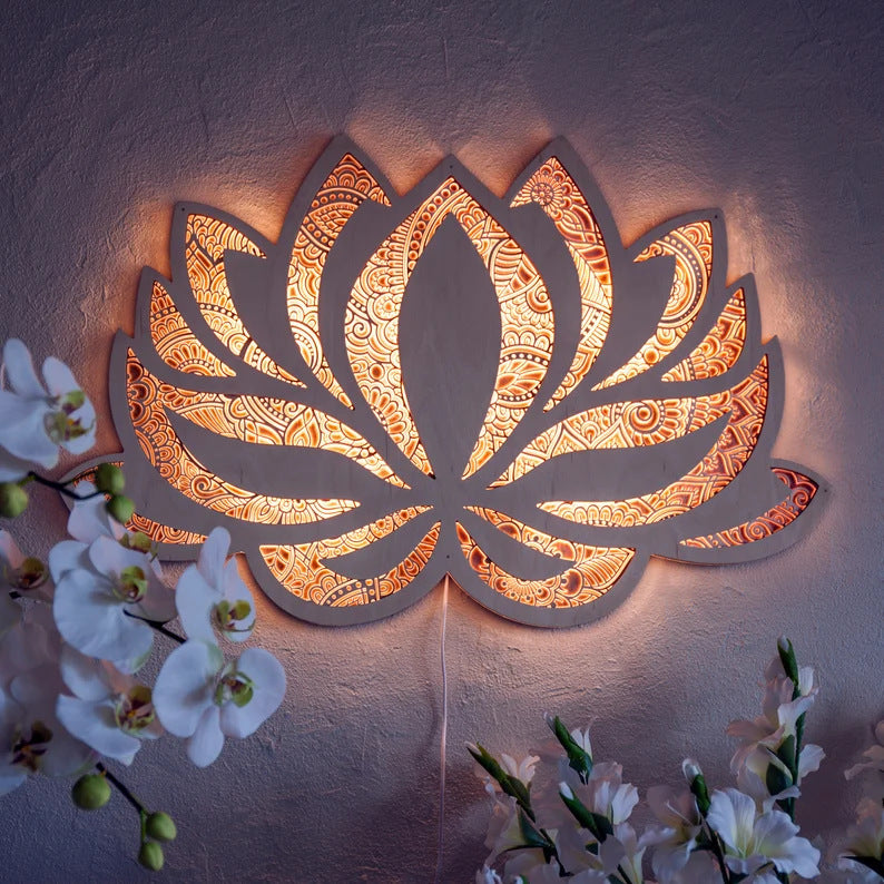 Mandala Yoga Room Creative Mandala Yoga Room Night Light Atmosphere