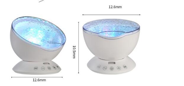 The remote control version of the ocean projection lamp, the projection lamp of the projection lamp, the projection of the sound of the lights