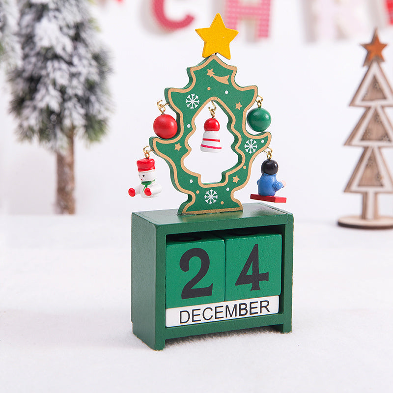 Christmas gift calendar scene decoration toys