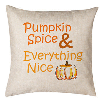 Thanksgiving Pumpkin Pillow Linen Sofa Pillow Cushion