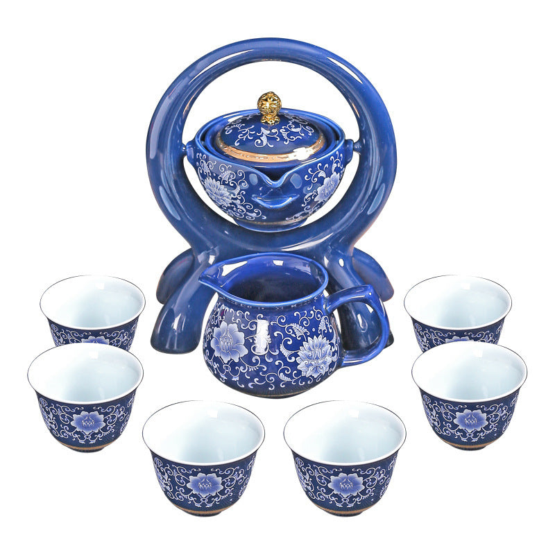 Automatic Tea Set Set Anti-Scalding Rotating Teapot Kung Fu Tea Set