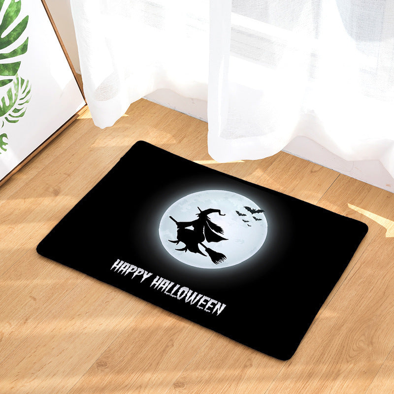 Digital printing flannel floor mat door mat bathroom absorbent non-slip cushion seat cushion carpet