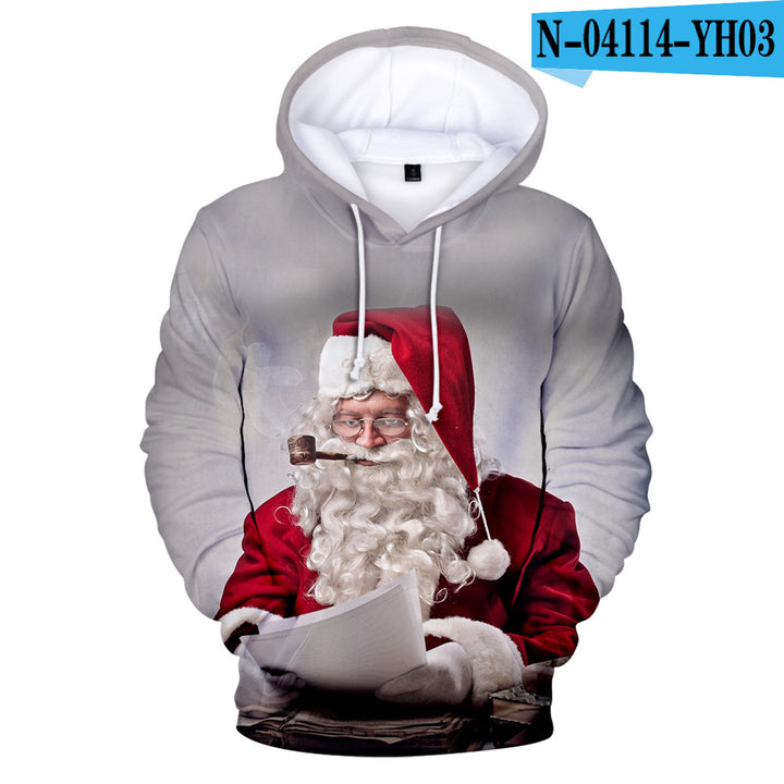 Christmas digital print hoodie