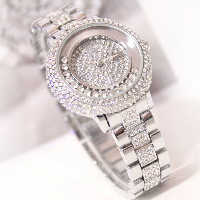 Full Rhinestone Bead Quartz Watch