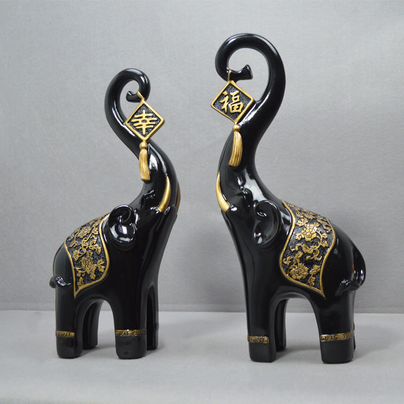 Creative Home Furnishing European Elephant Decoration Crafts