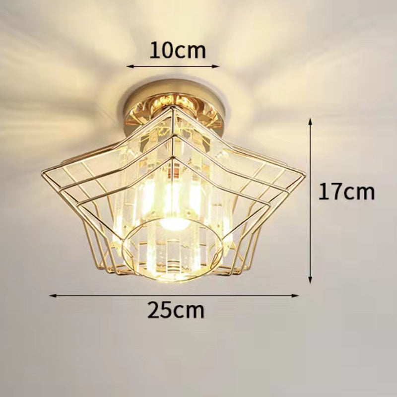 Minimalist Crystal Corridor Ceiling Bedroom Chandelier