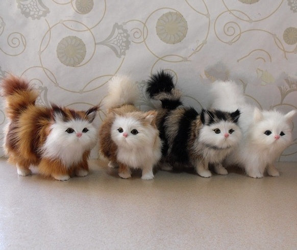 Simulation cat will be called ornaments simulation animal model toy doll gift home installation living room decoration jewelry