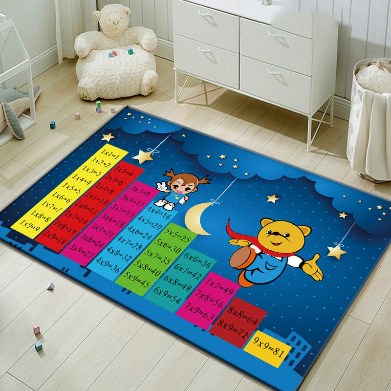 Children's Hopscotch Mat Early Childhood Education Jumping Grid Game Flying Chess Cartoon Carpet