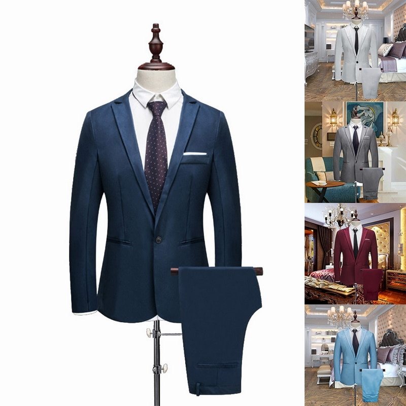 Wedding blazer jeans slim suit