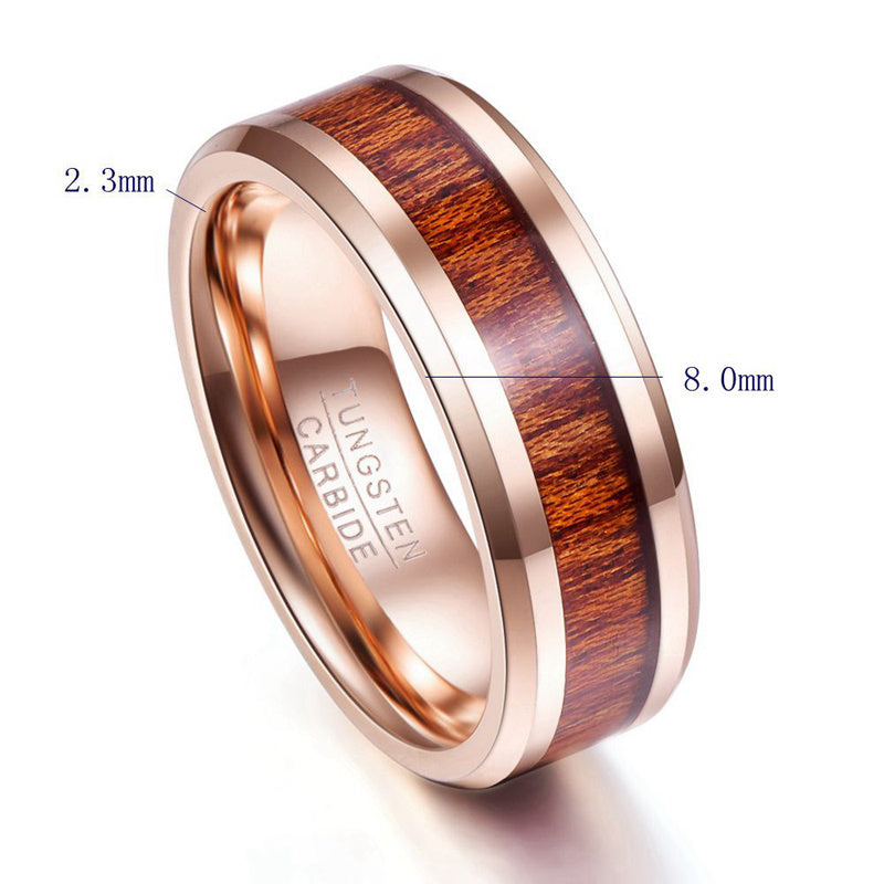 Men's Tungsten Gold Ring 3-3