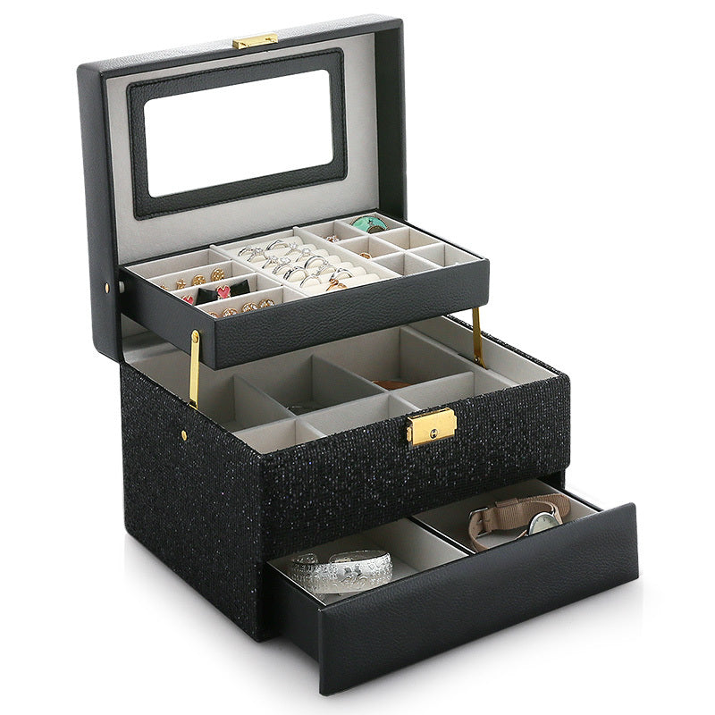 Organizing Box Flannel Storage Jewelry Box Jewelry Tray