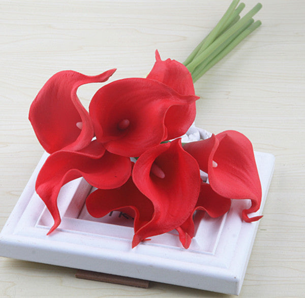 Mini Calla Flower For Home Table Decoration