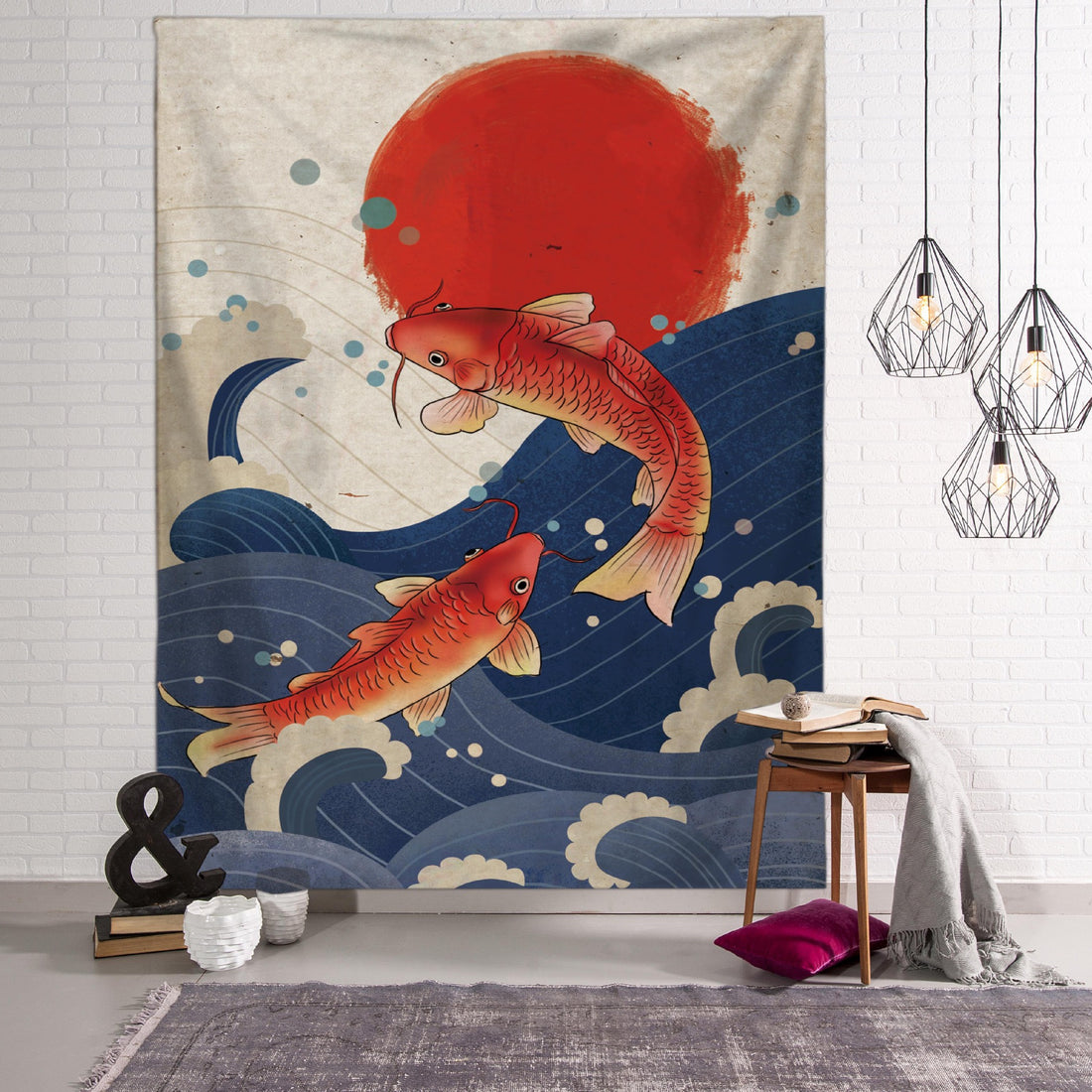 Japanese Background Cloth Home Decoration Printing Tapestry