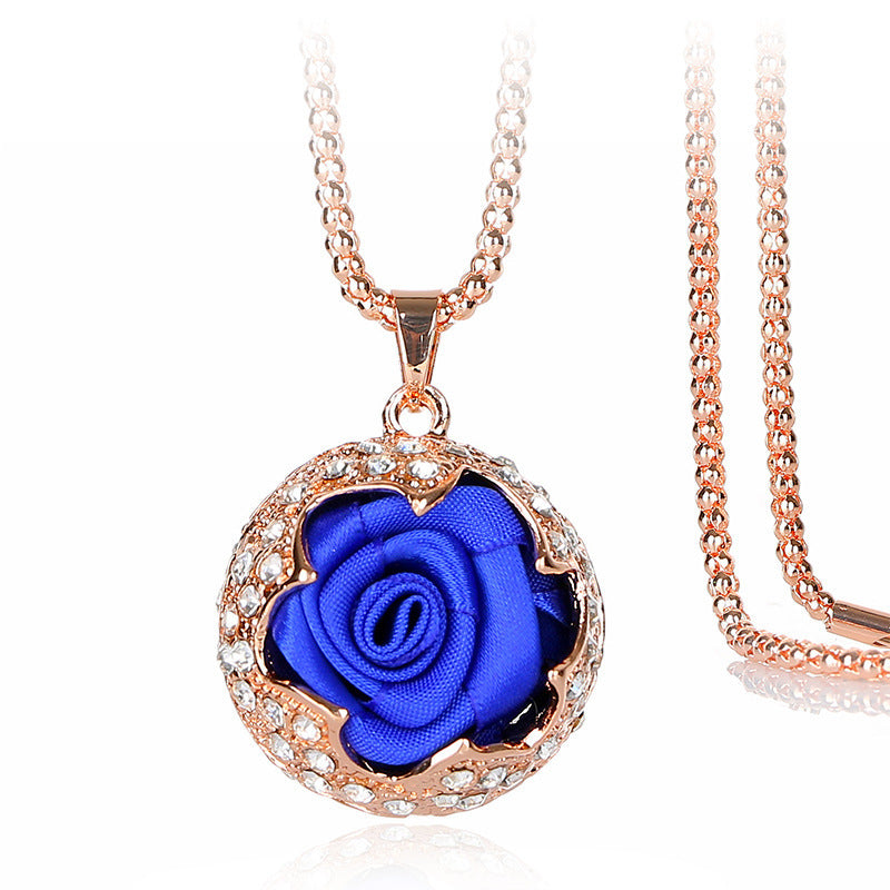 Korean Version Of Rose Alloy Diamond Jewelry