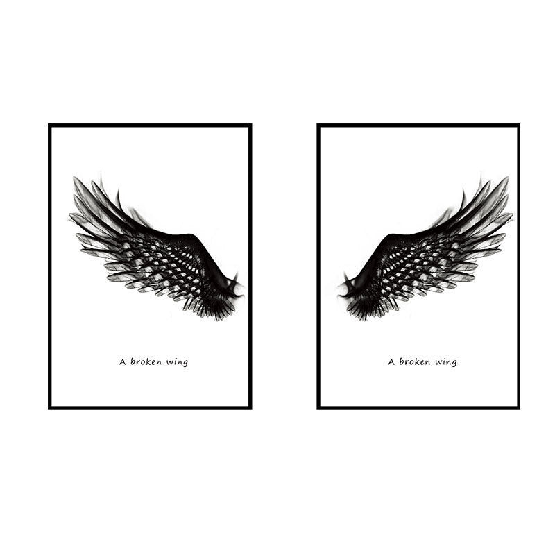 Black Wings Creative Home Decoration Wall Sticker