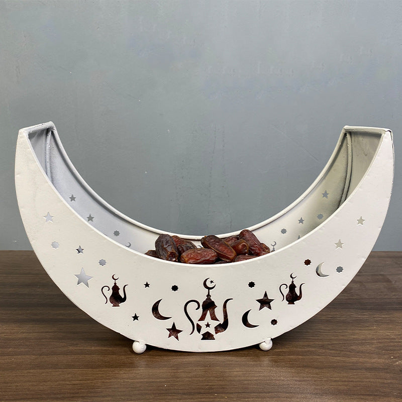 Wrought Iron Moon Star Home Decoration Tray