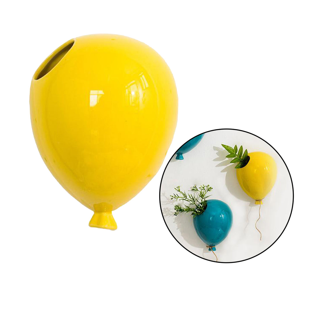 Nordic Creative American Ceramic Balloon Wall Hanging Flower Pot Room Wall Hanging Flower Vase Home Wall Decoration