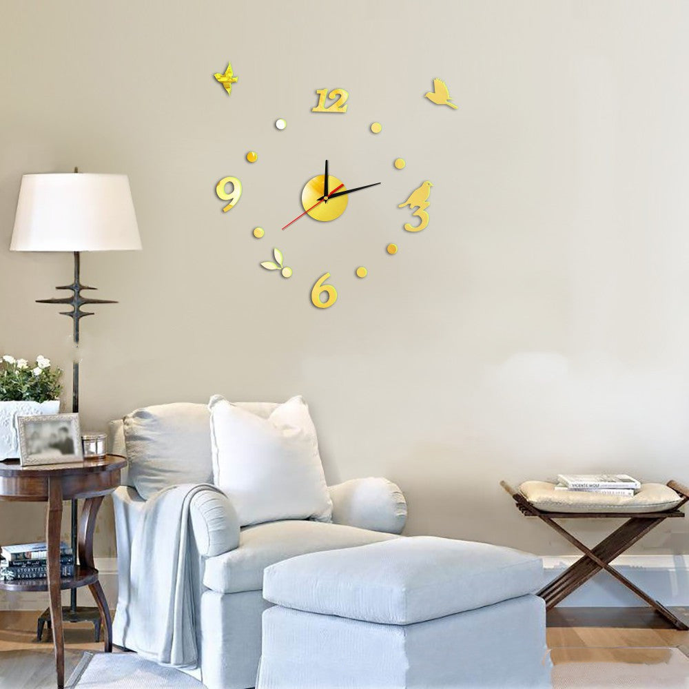 Self-adhesive Wall Clock Home Decoration Clock