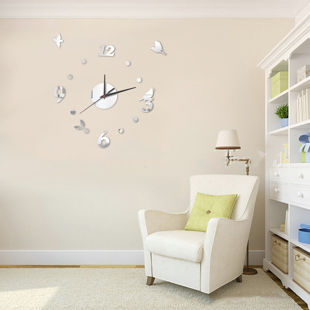 Self-adhesive Wall Clock Home Decoration Clock