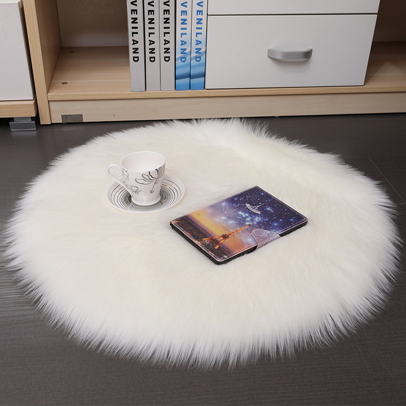 Hair Plush Carpet Floor Mats Household Floor Mats  Wool Round Bedroom Carpets