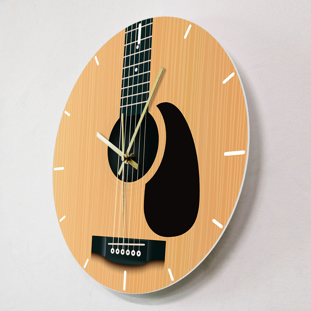 Home Creative Acoustic Guitar Decoration Wall Clock