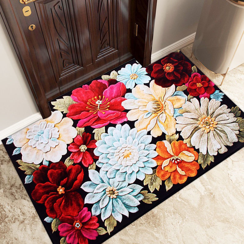 Carpet Floor Mat Dirt Resistant Door Mat Household Door Mat Bedroom Living Room Anti Slip Water Absorbent Mat