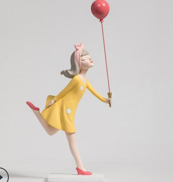 Bossi Home Balloon Girl Daydream Decoration Girl Heart Home Living Room TV Cabinet Creative Decoration