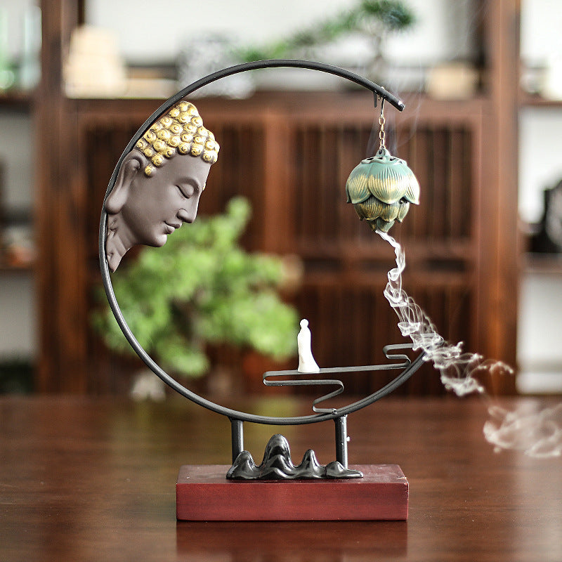 Backflow Incense Burner Home Living Room Decoration