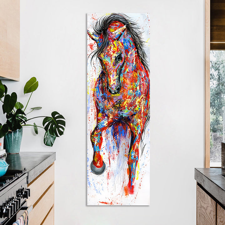 Factory Direct Supply Porch Corridor Watercolor Horse Paintings Home Decoration Painting Living Room Porch Paintings Frameless Painting Core